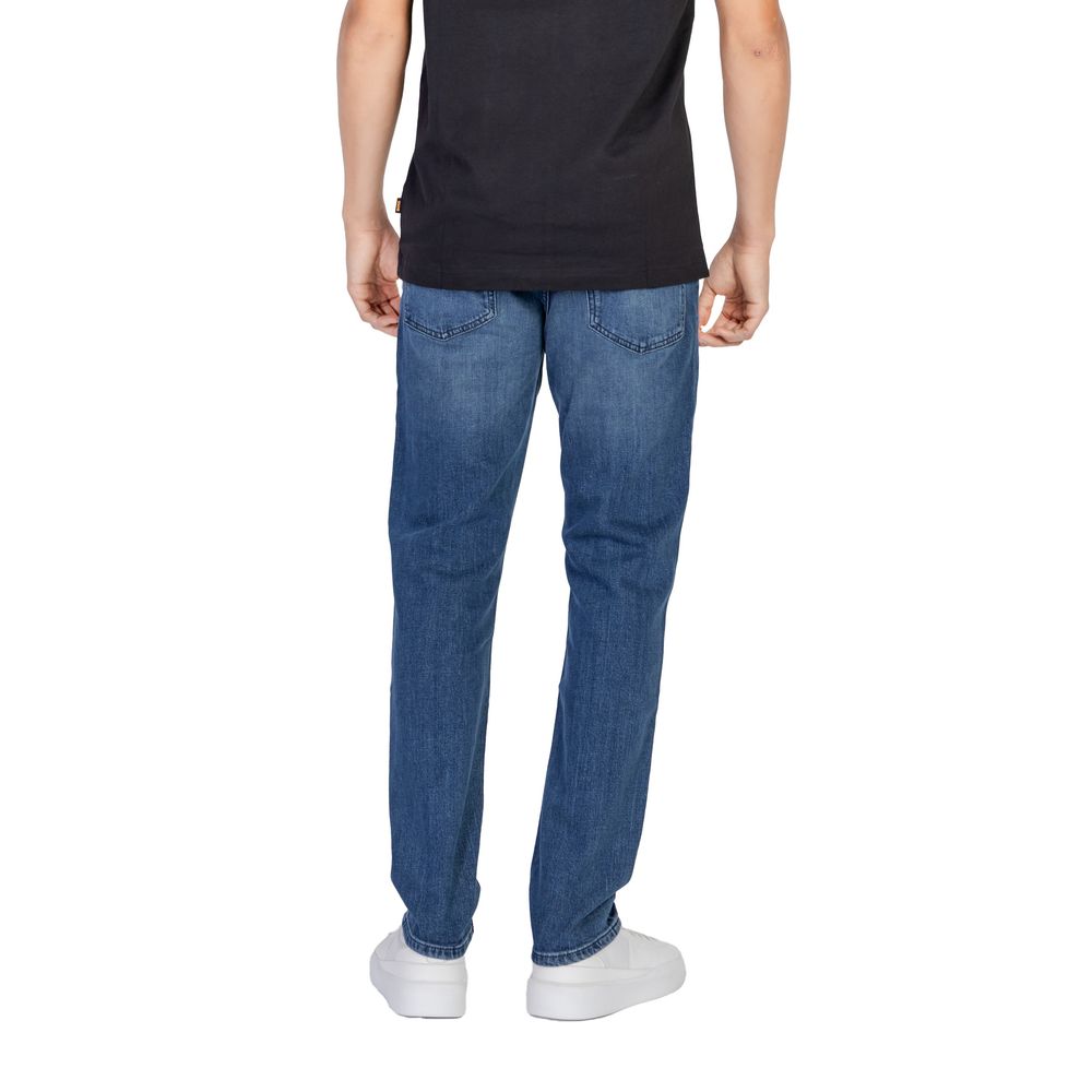 Hugo Boss Blauwe Katoenen Jeans & Broek