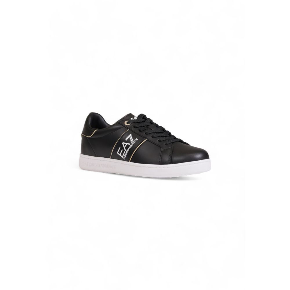 EA7 Emporio Armani tweekleurige leren sneaker