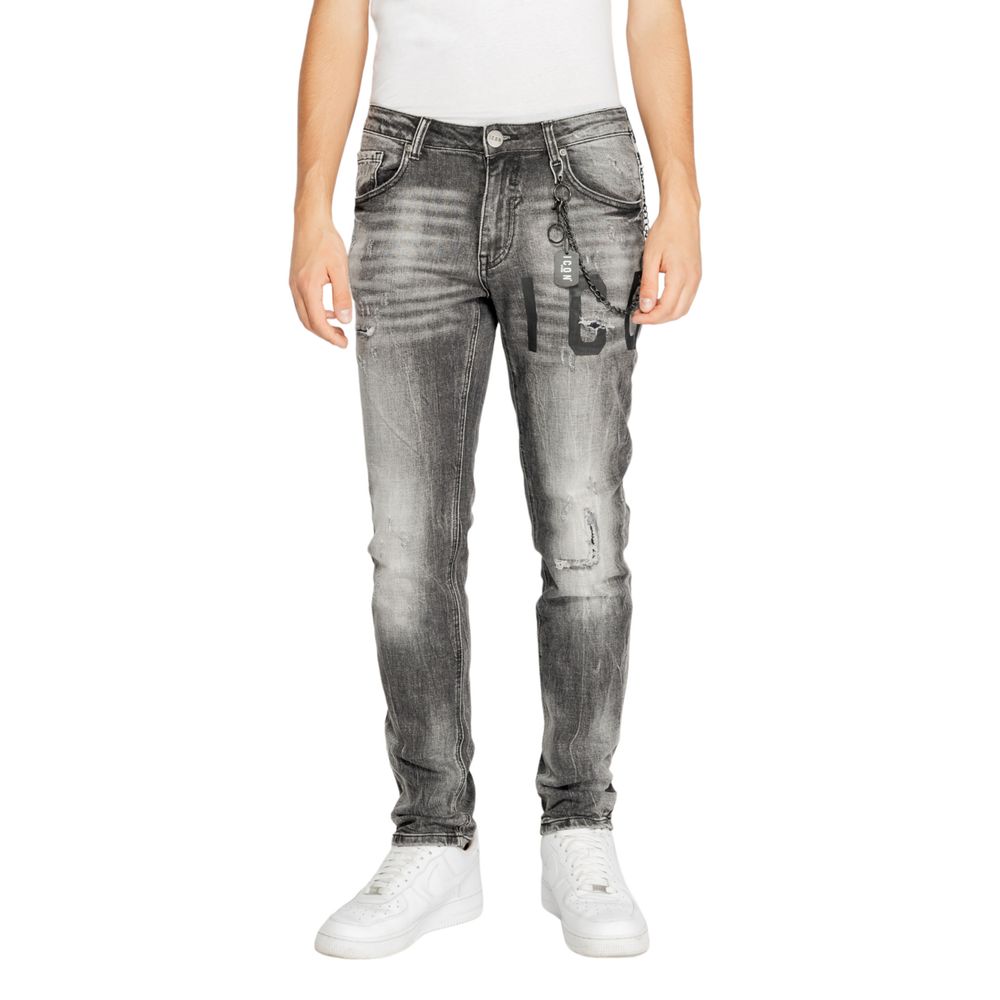 Icon Grijze Katoenen Jeans & Broek