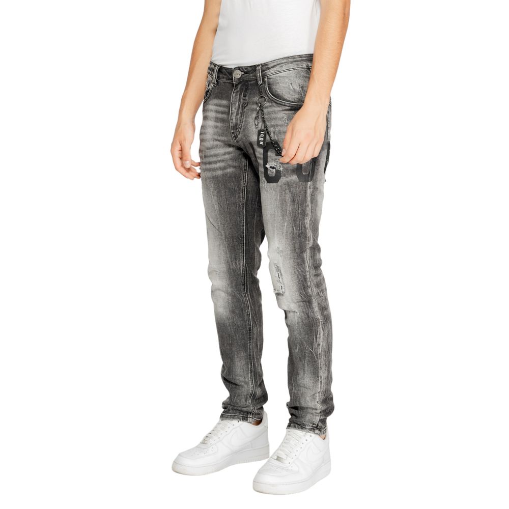 Icon Grijze Katoenen Jeans & Broek