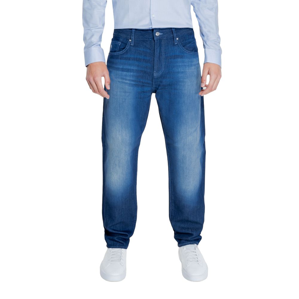 Armani Exchange Blauwe katoenen jeans en broek