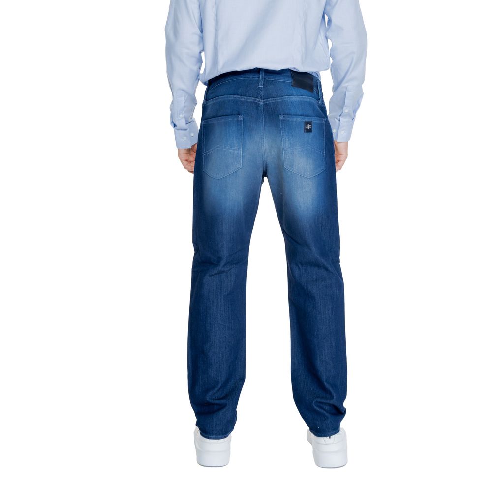 Armani Exchange Blauwe katoenen jeans en broek