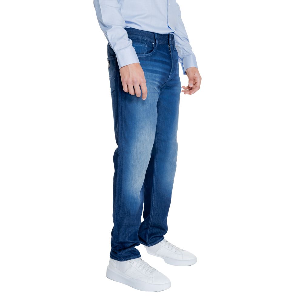 Armani Exchange Blauwe katoenen jeans en broek