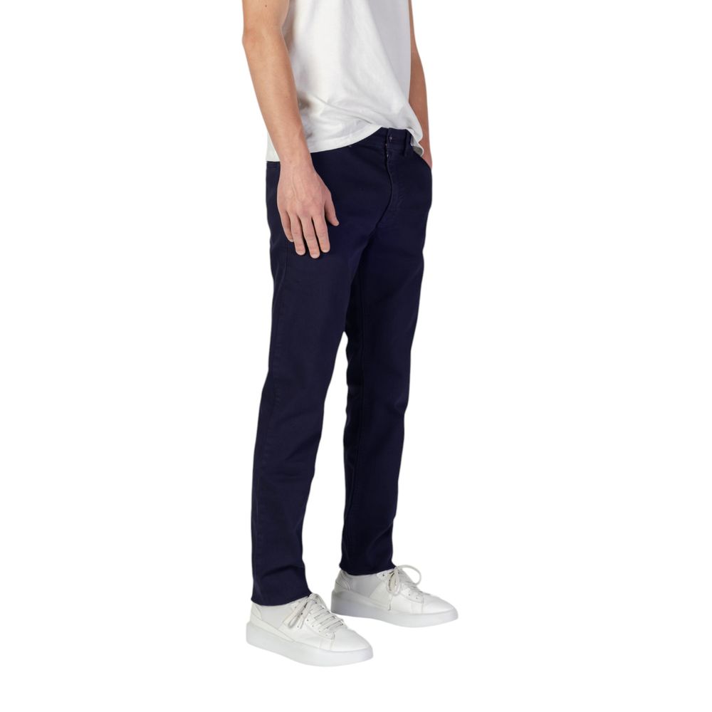 Hugo Boss Blauwe Katoenen Jeans & Broek