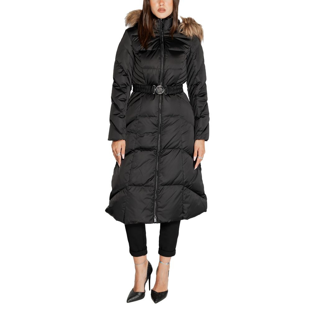 Guess Black Polyester Jackets & Coat