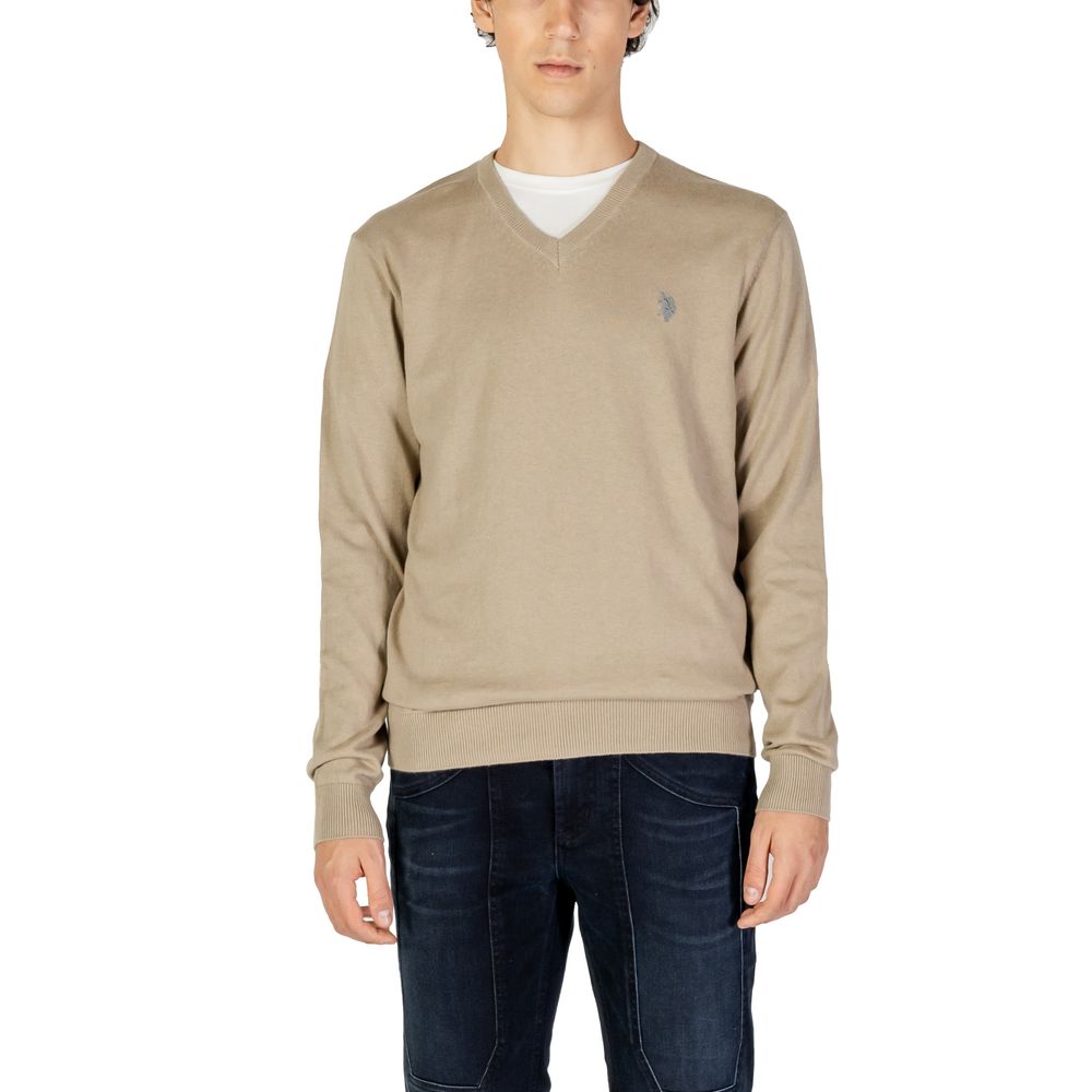 U.S. POLO ASSN. Beige Cotton Sweater