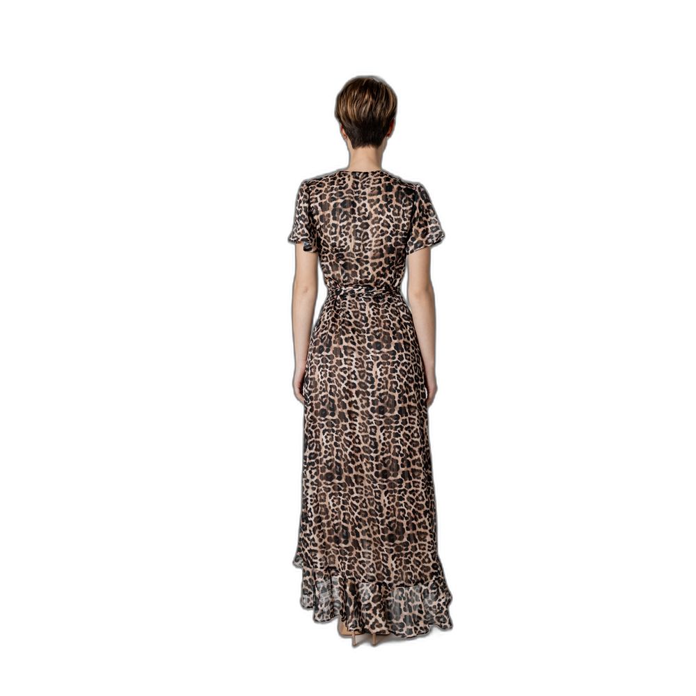 Guess Brown Polyester Dress