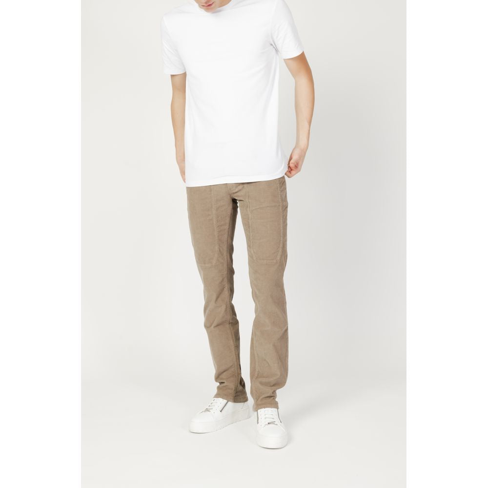 Jeckerson Beige Cotton Jeans & Pant