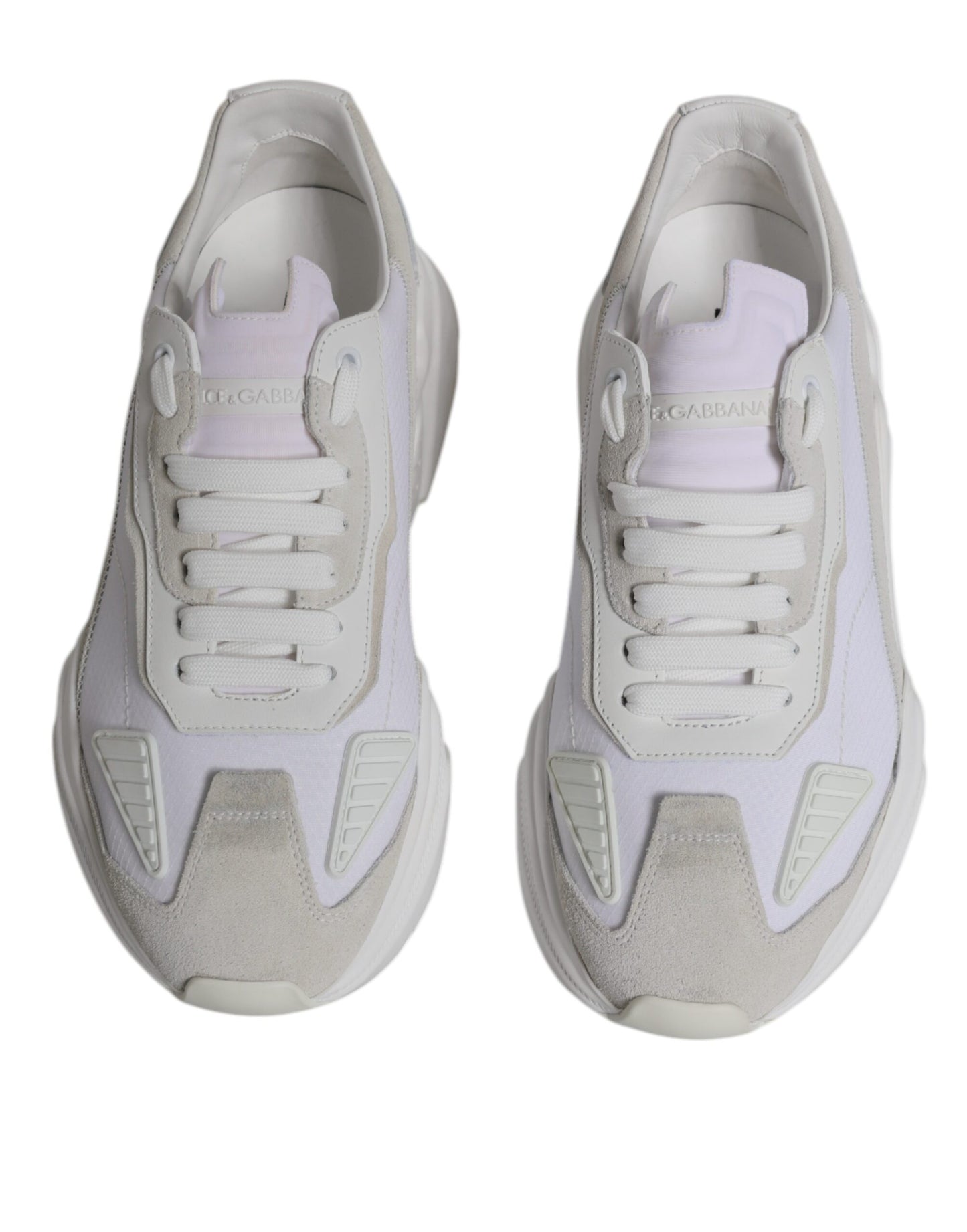 Dolce & Gabbana White Leather Daymaster Low Top Sneakers Shoes