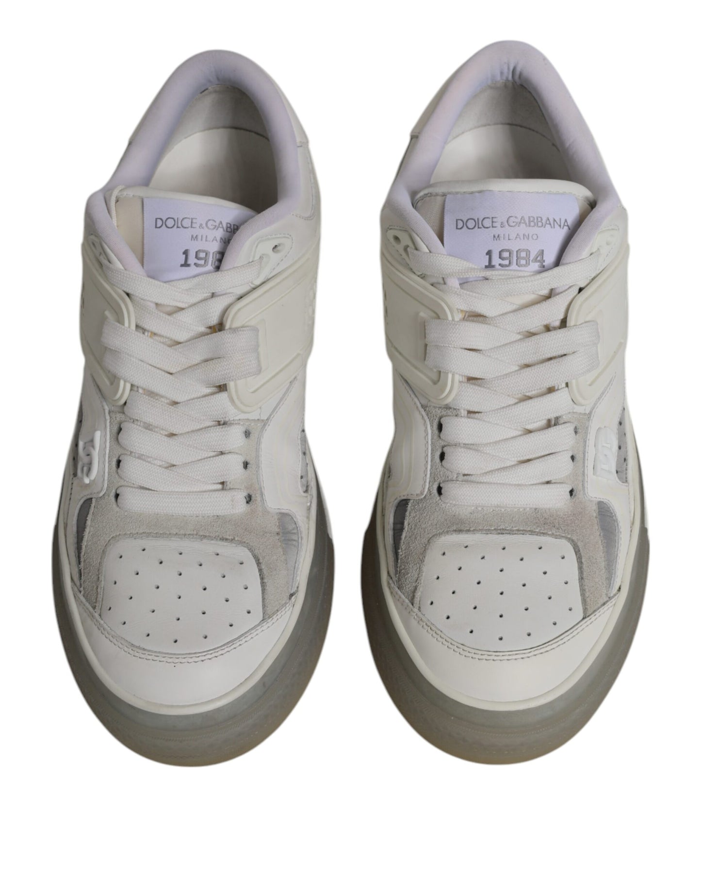 Dolce & Gabbana White DG Logo CUSTOM 2.Zero Sneakers Shoes