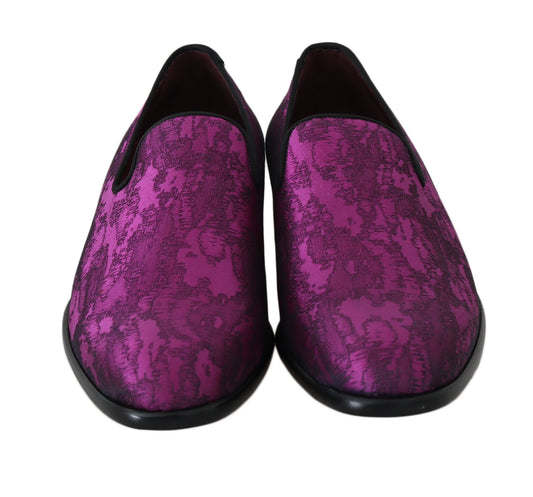 Dolce & Gabbana Elegante Loafers van Zijde-Wolmix in Paars