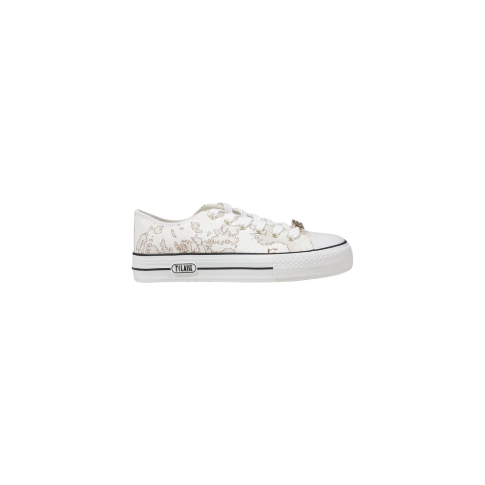 Alviero Martini Prima Classe White Fabric Sneaker