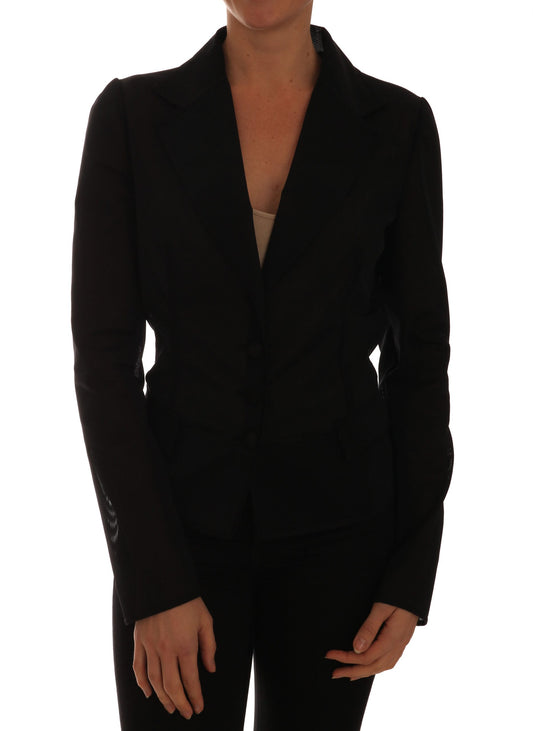 Dolce & Gabbana Semi-Transparante Donkergroene Nylon Blazer